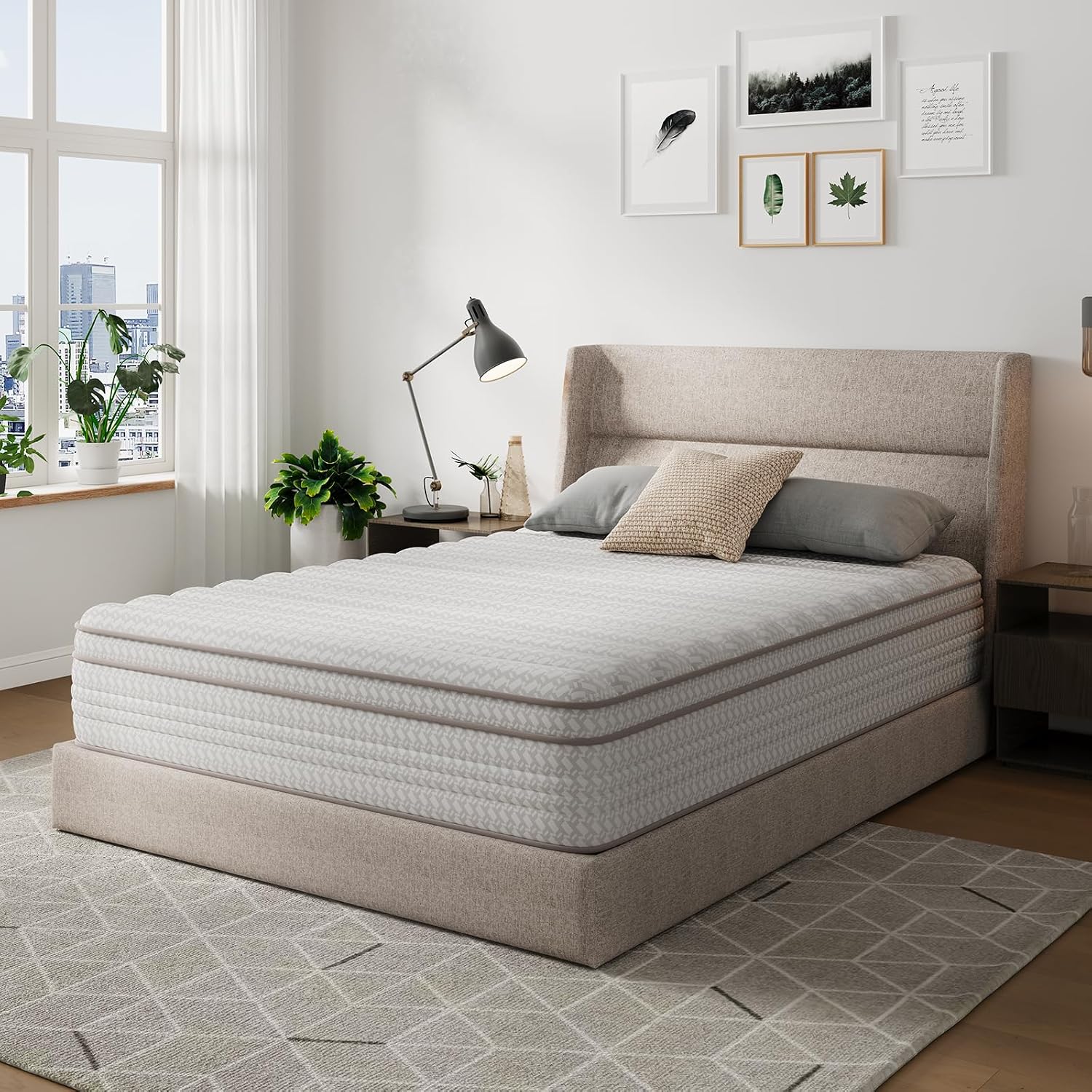 Memory Foam Mattress In A Box Queen - Kasur Ukuran Queen 12 Inci, Kasur