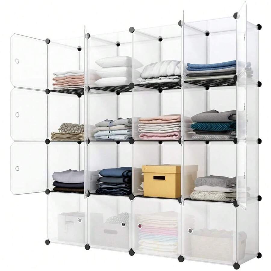 Storage - Rak Penyimpanan Kubus 16, Rak Buku,