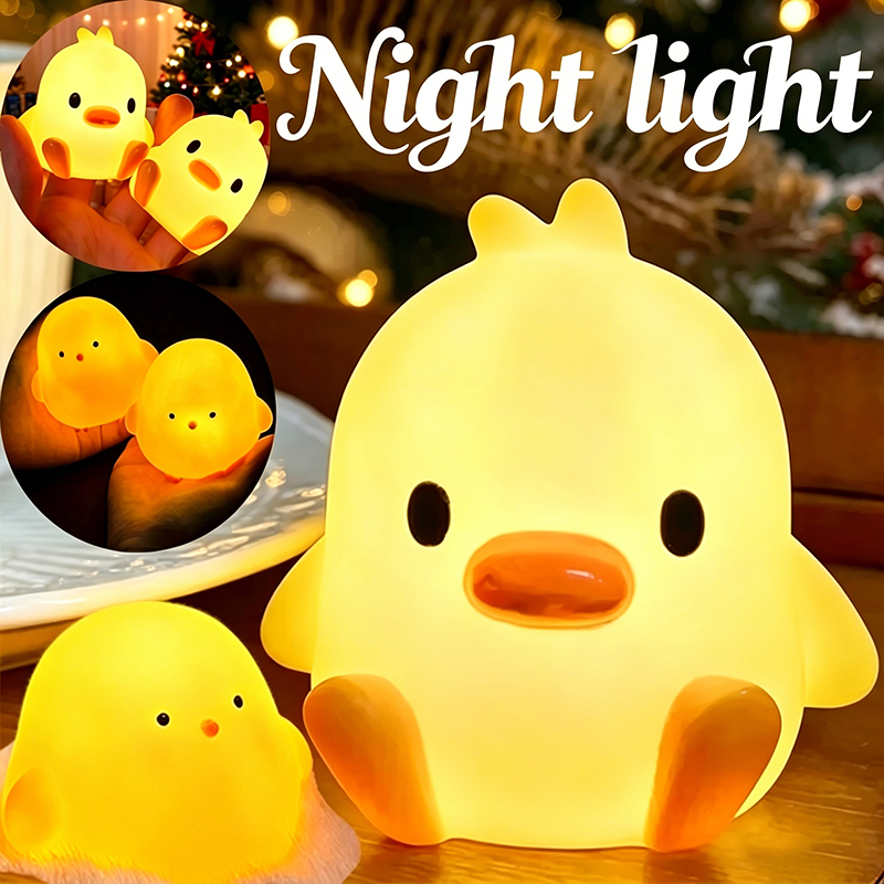 Floating Nightstand With Led Light - Lampu Malam Bebek Kartun Lucu, Lampu