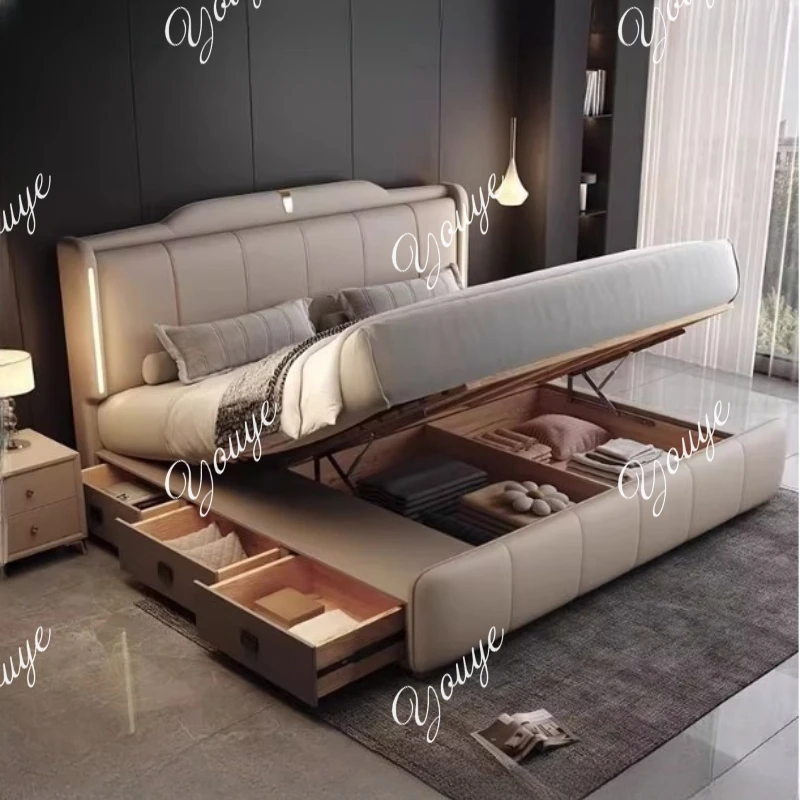 Rangka Tempat Tidur Double XM  - King Size Bed Frame With Storage Drawers ulasan dan harga