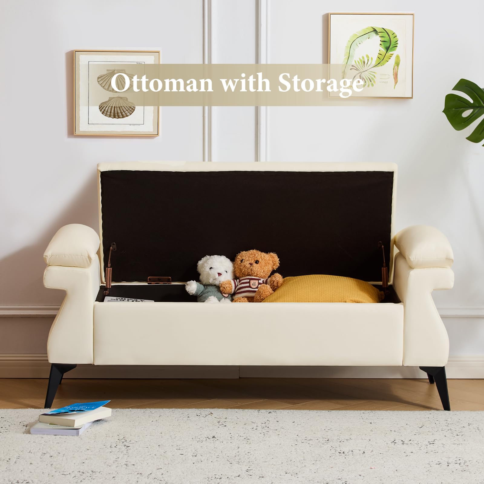Bangku Kulit 51 inci dengan Te - Bedroom Furniture ulasan dan harga