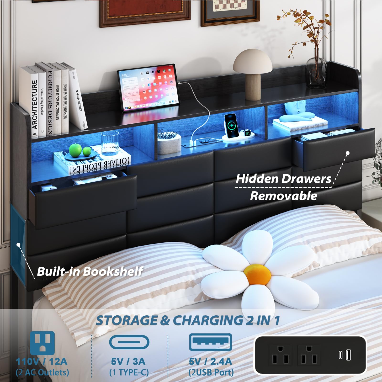 Rangka Tempat Tidur Ukuran Kin - King Size Bed Frame With Storage Drawers ulasan dan harga