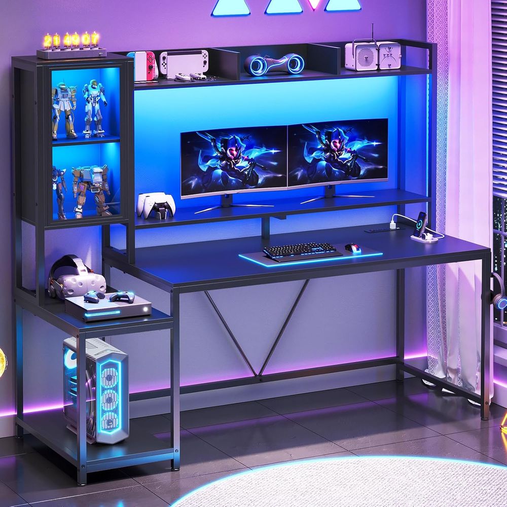 Meja Gaming 60'' dengan Penyim - Storage ulasan dan harga
