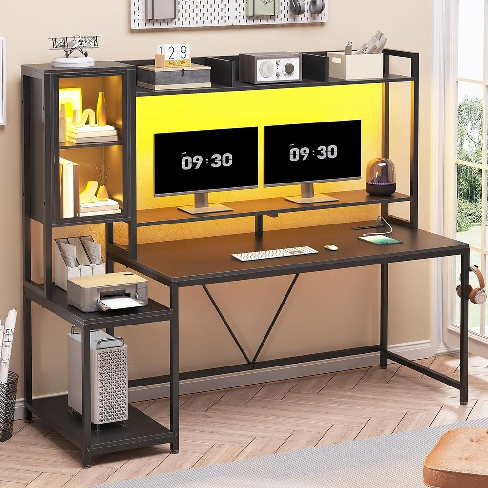 Meja Gaming 60'' dengan Penyim - Storage ulasan dan harga