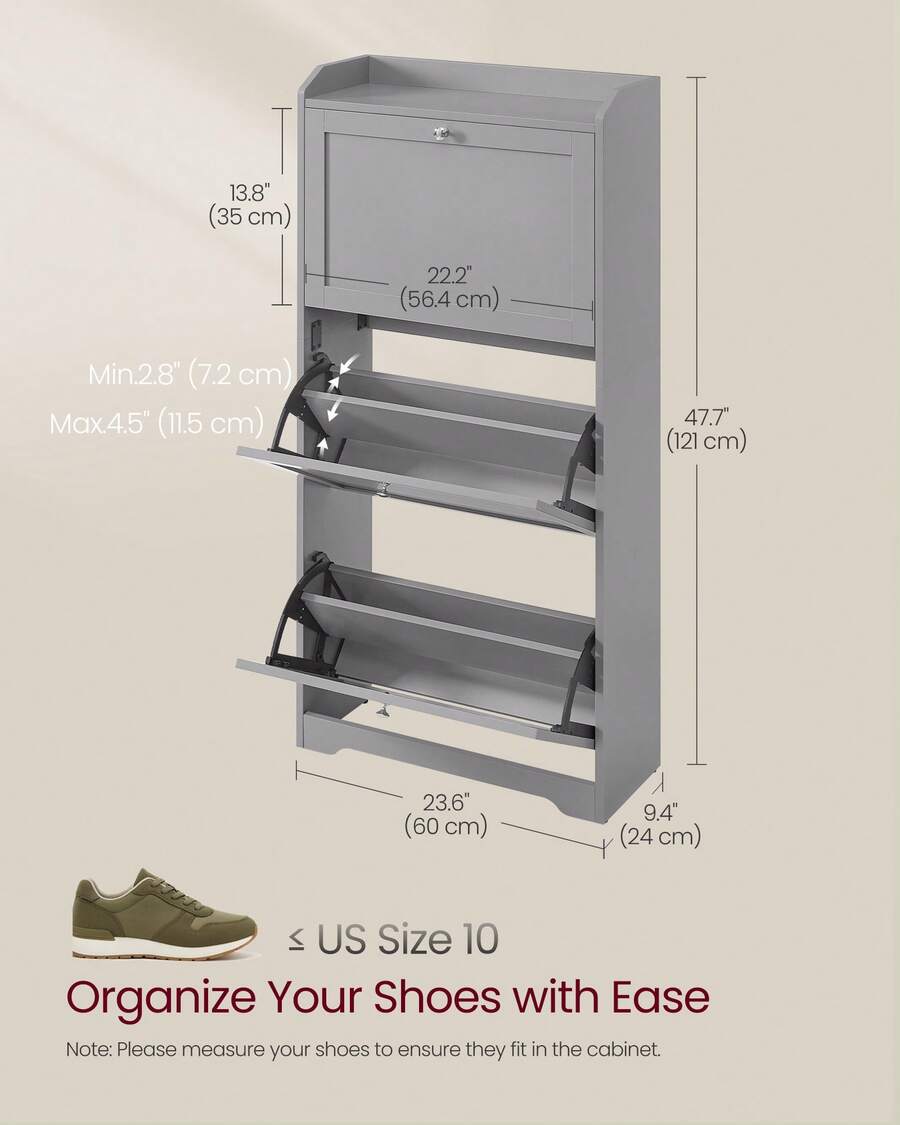 Lemari Sepatu dengan 3 Laci ya - Storage ulasan dan harga