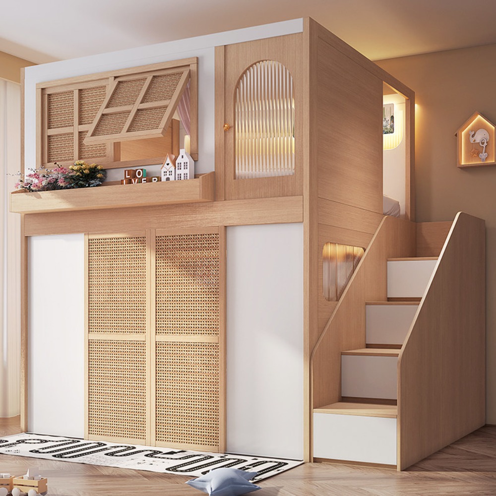 Tempat Tidur Susun dengan Area - Bunk Bed With Stairs And Slide ulasan dan harga