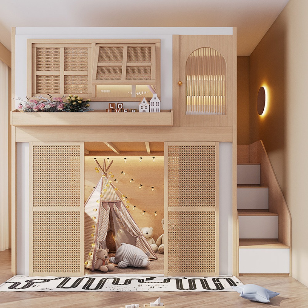 Tempat Tidur Susun dengan Area - Bunk Bed With Stairs And Slide ulasan dan harga