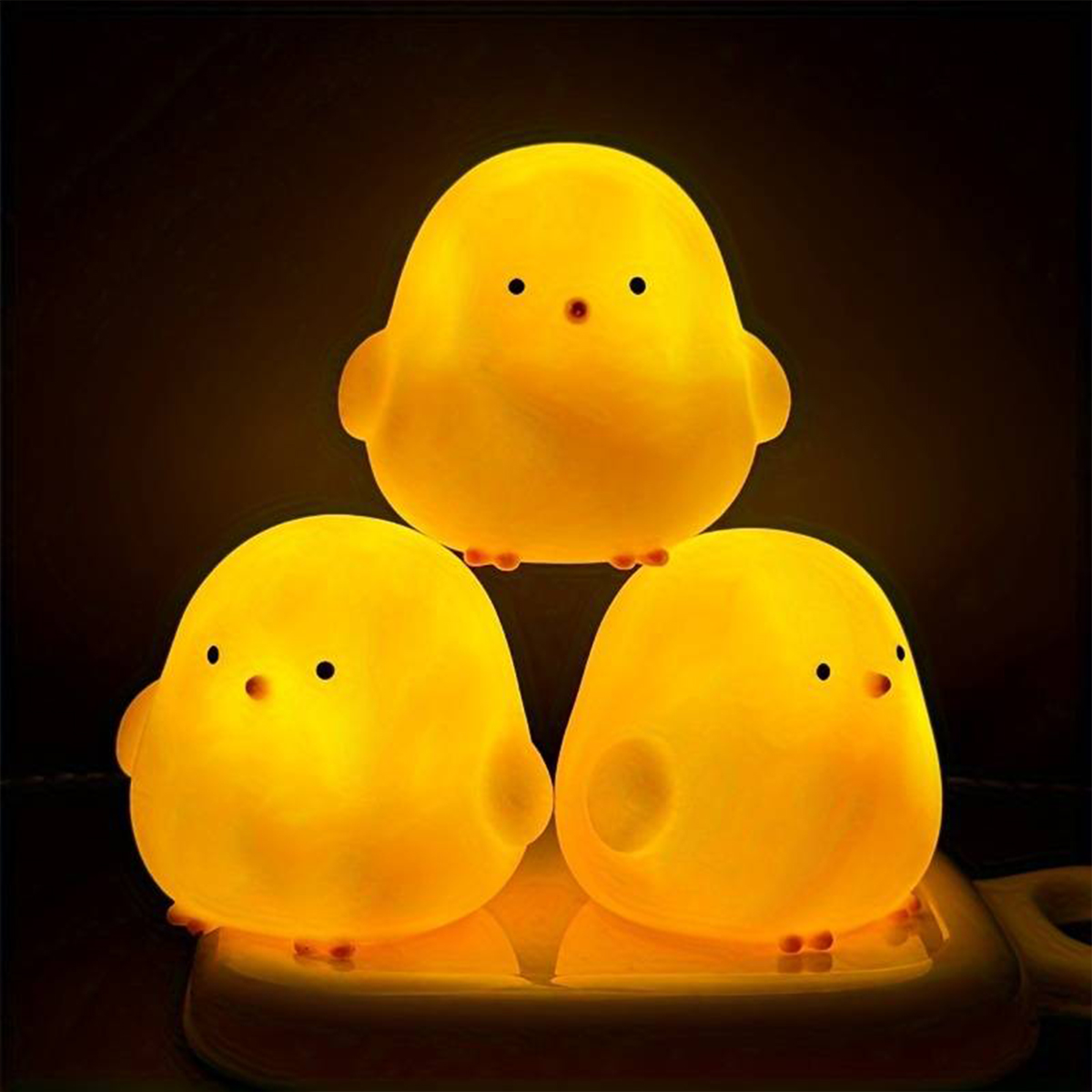 Lampu Malam Bebek Kartun Lucu, - Floating Nightstand With Led Light ulasan dan harga
