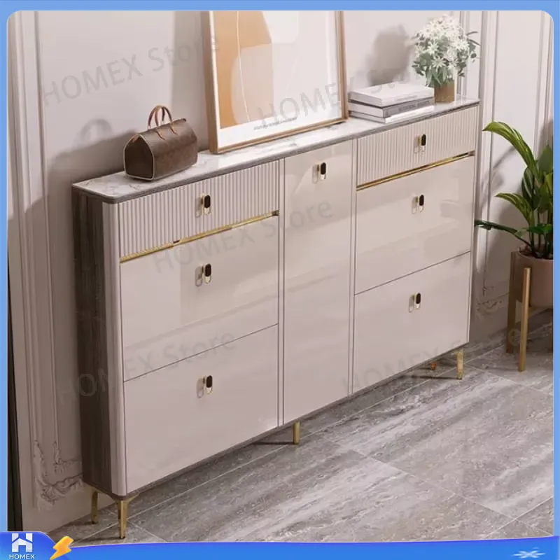 Lemari Sepatu Tahan Air dengan - Shoe Rack Cabinet Narrow Entryway ulasan dan harga