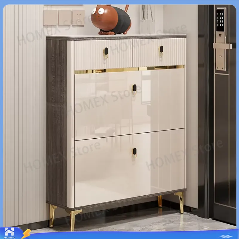 Lemari Sepatu Tahan Air dengan - Shoe Rack Cabinet Narrow Entryway ulasan dan harga