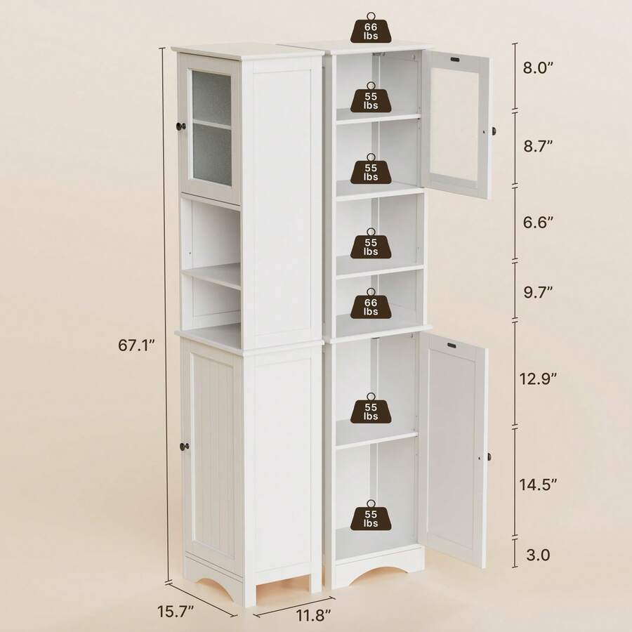 Lemari Kamar Mandi dengan Pint - Storage ulasan dan harga
