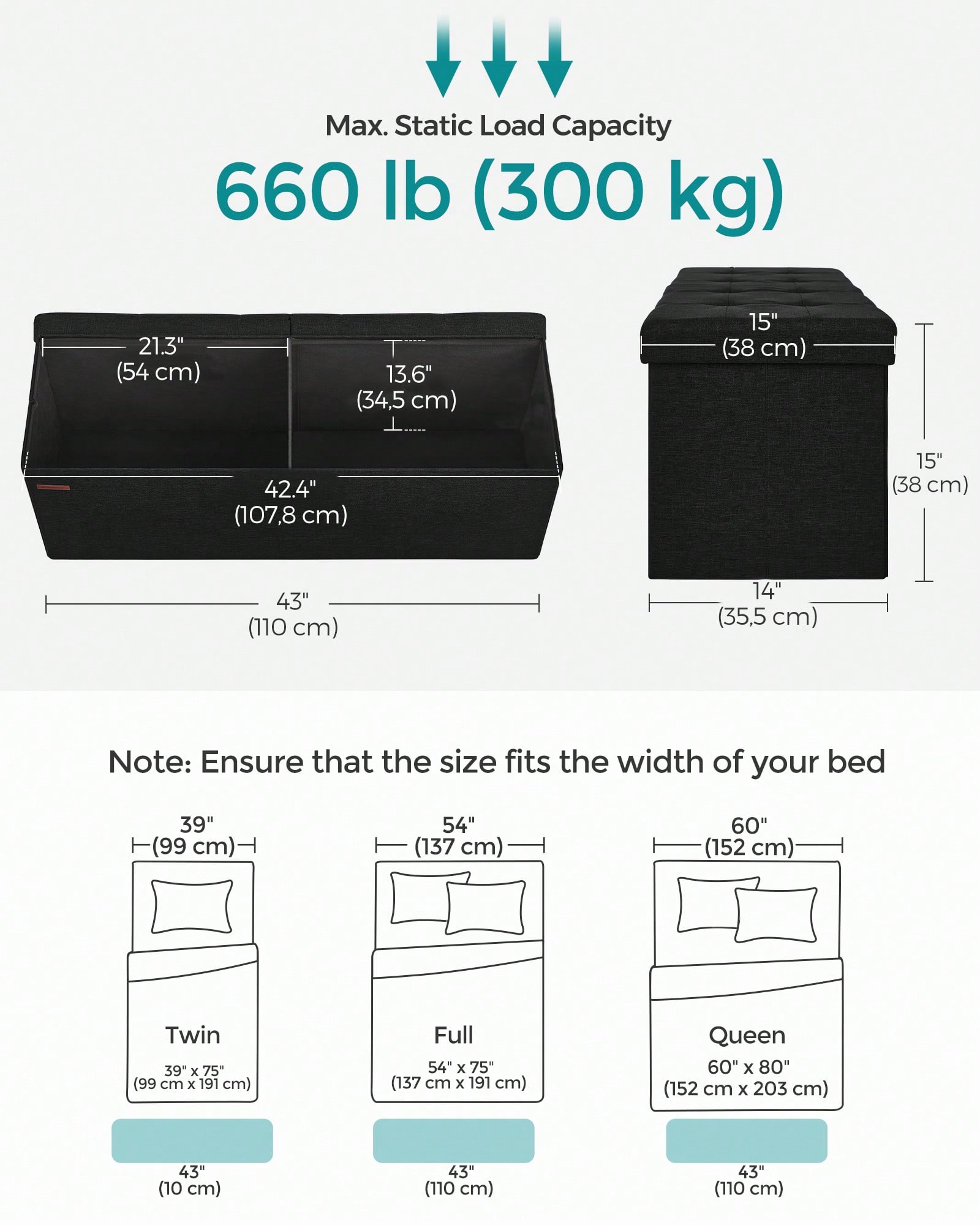 Bangku Ottoman Lipat dengan Uk - Bedroom Furniture ulasan dan harga