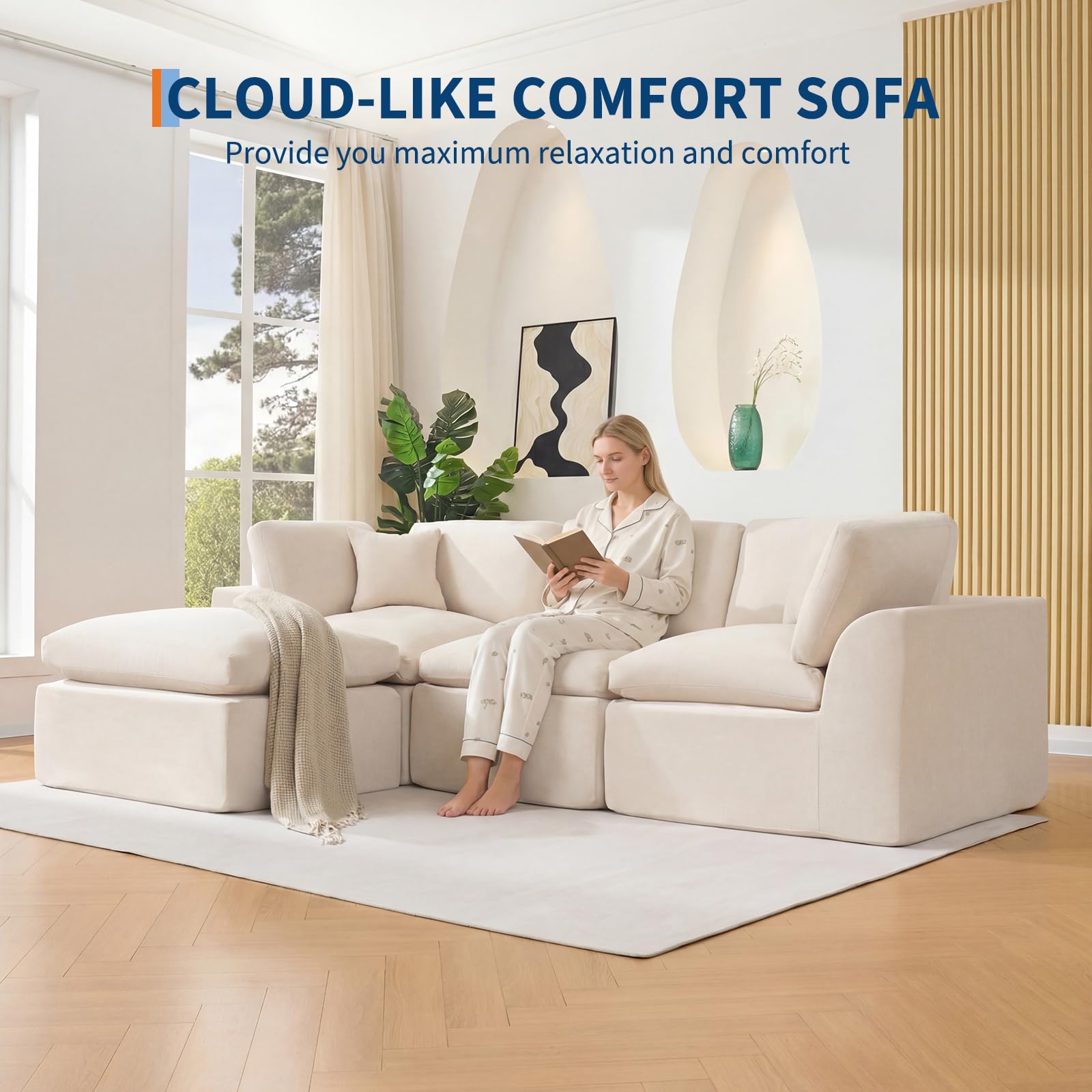 Sofa Modular Sectional 110 Inc - Bedroom Furniture ulasan dan harga