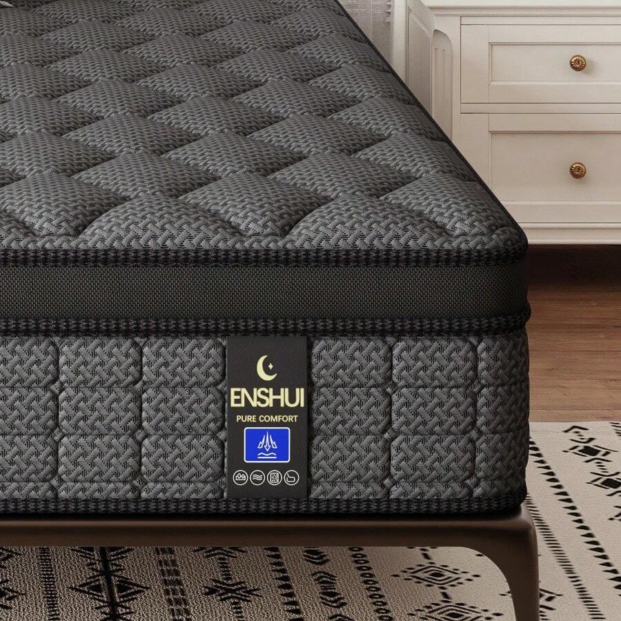Kasur Hibrida 12/14 Inci, Ukur - Memory Foam Mattress In A Box Queen ulasan dan harga