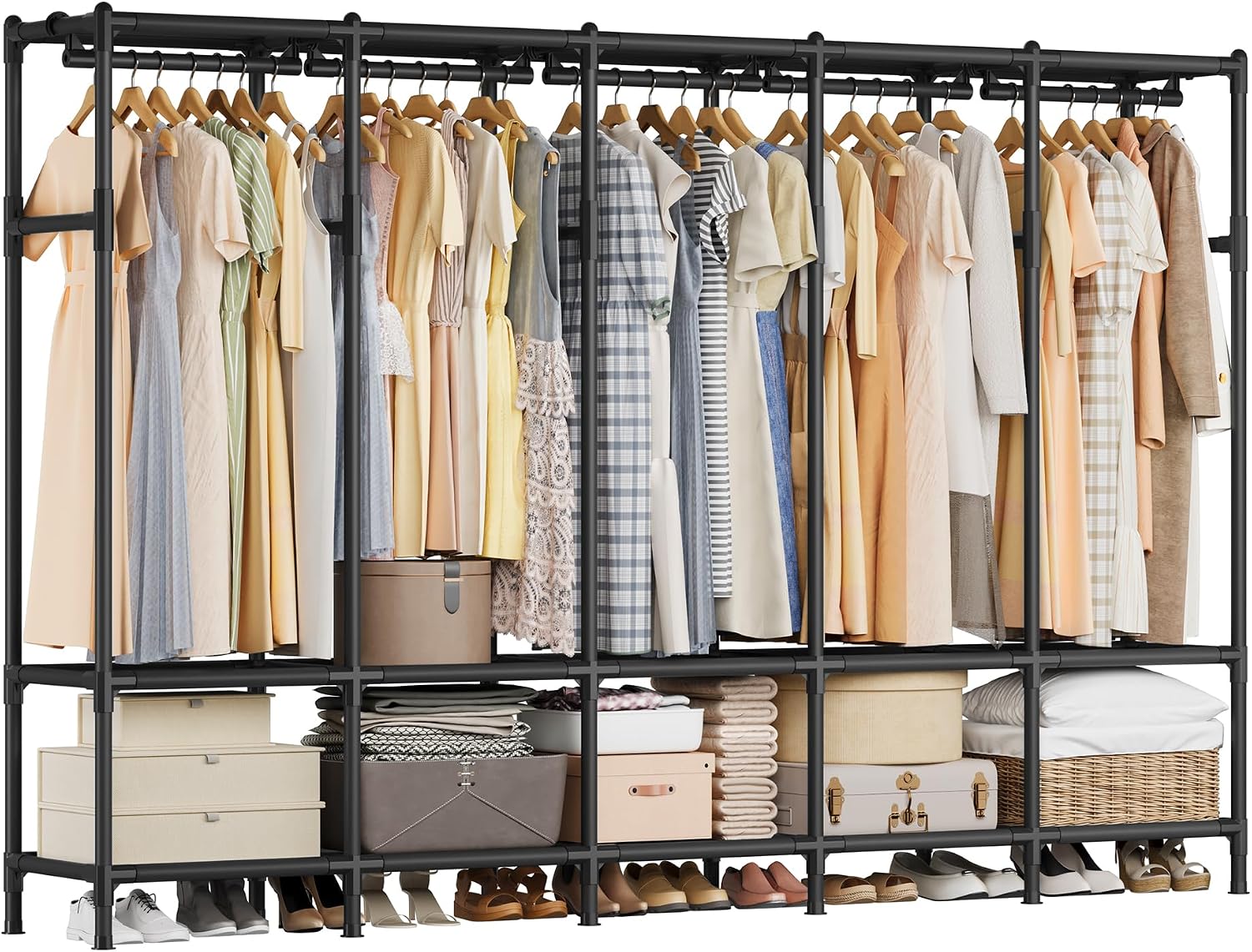 Lemari Pakaian Portabel 83,5 I - Wardrobe Closet Portable Fabric Cover ulasan dan harga