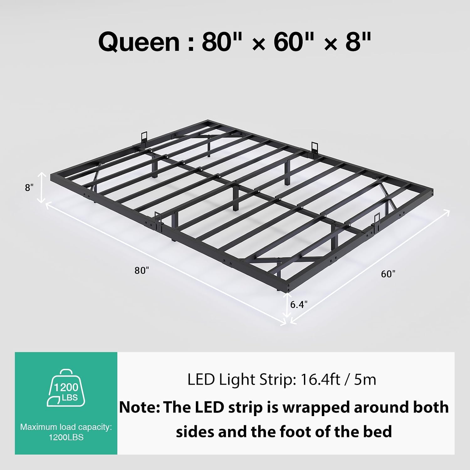 Rangka Tempat Tidur Platform d - Memory Foam Mattress In A Box Queen ulasan dan harga